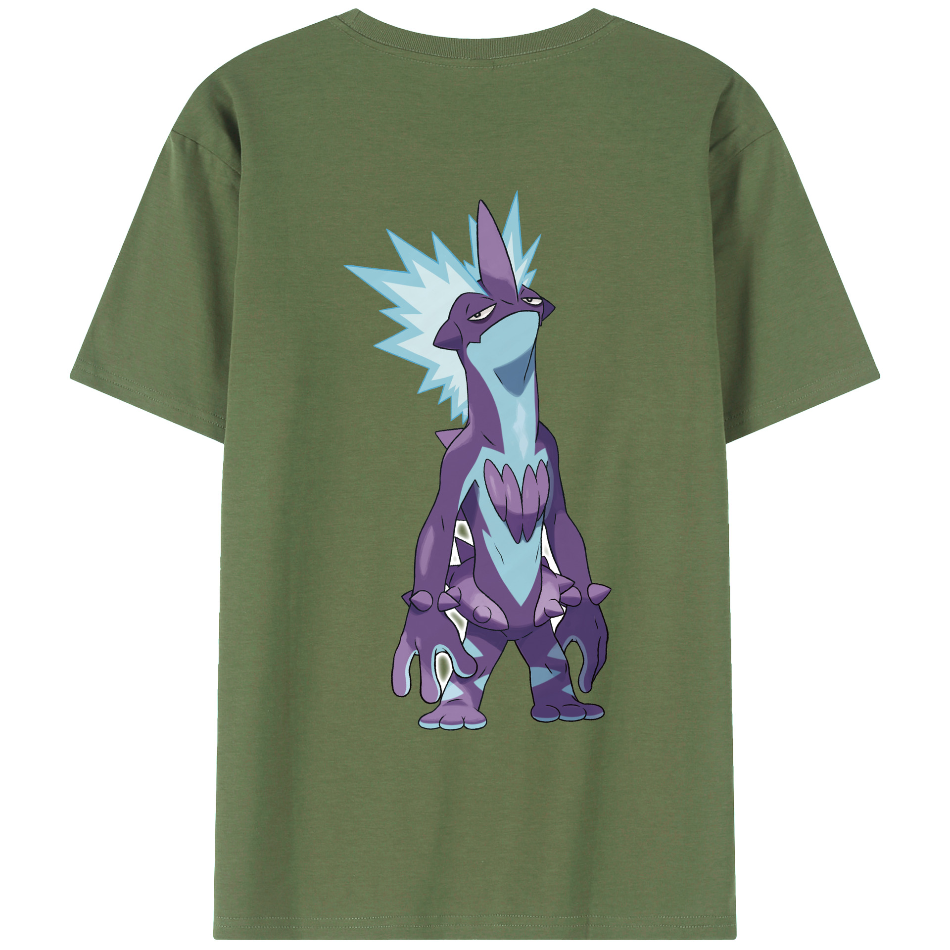 （画像用） ポケットモンスター Pokémon 綿100％ メンズ半袖Tシャツ（バックプリント） 通気性